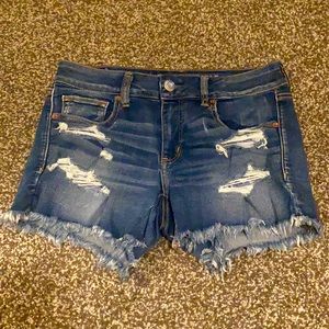 American Eagle Distressed Jean Shorts